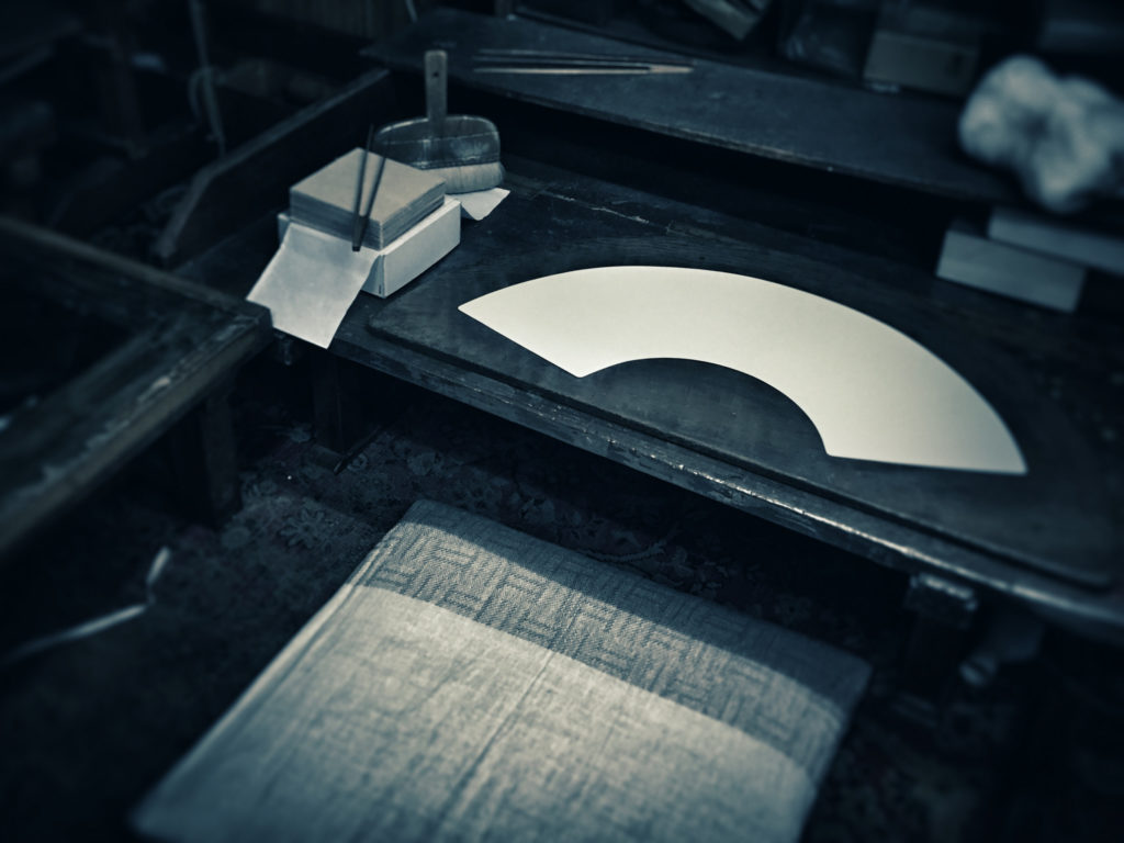 扇子 製作工程 扇面