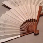 箔砂子　ハンドメイド　京扇子