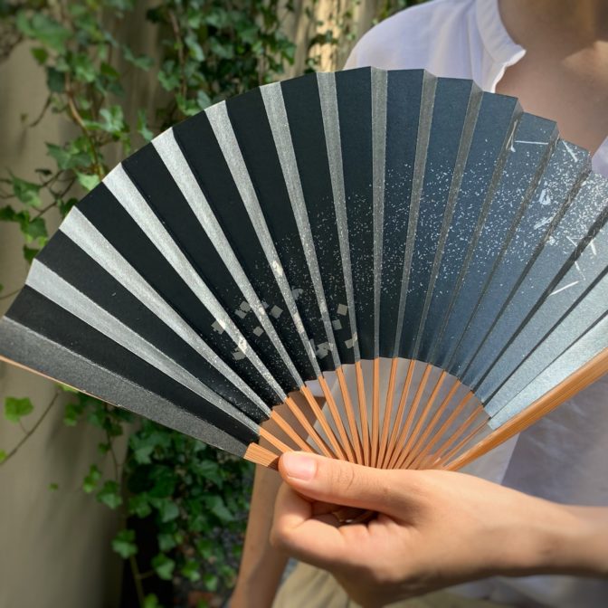 伝統的でモダンな京扇子ブランド　箔図シリーズ　メンズ