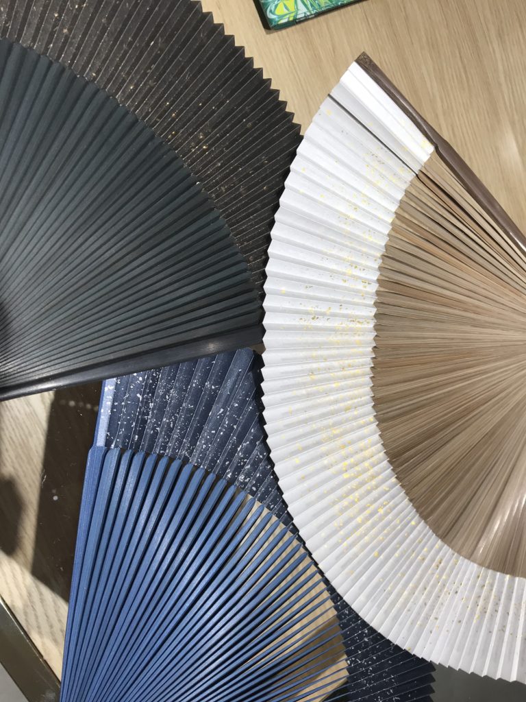 高級扇子 銀砂子 金砂子 京都