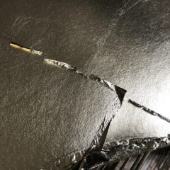 舞扇子の金無地押し。