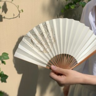 京扇子 箔図 image2 白